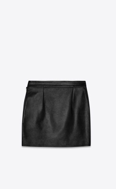 lambskin skirt